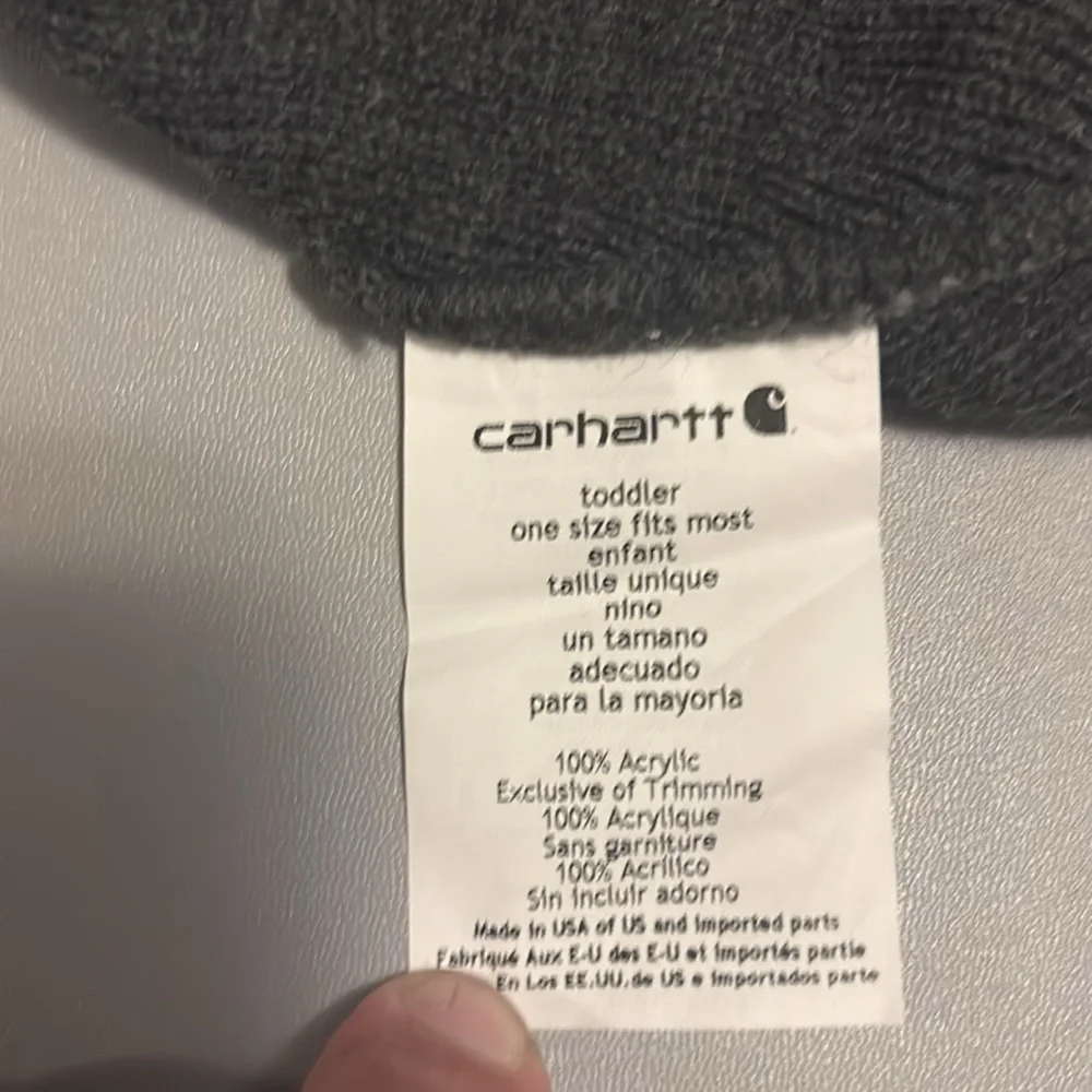 Carhartt toddlers Dark Gray Knit Beanie